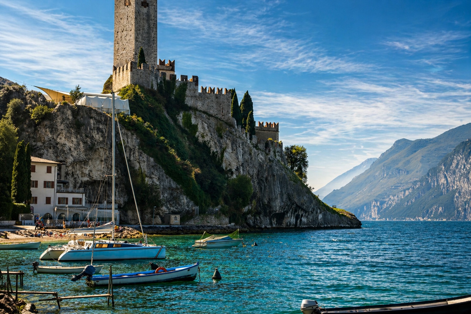 Castle on Lake Garda